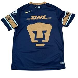 Nike Pumas UNAM 2017 Away Jersey Large Authentic DHL Mexico Soccer Liga MX